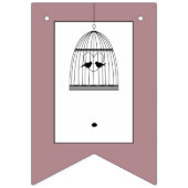 Vintag Heart Birdcage Baby Dusche Wimpelkette (Erste Fahne)