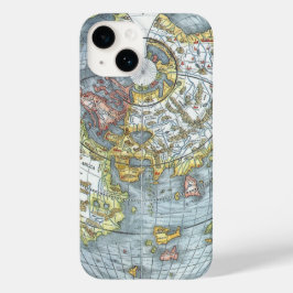 Vintag Heart Shaped Antique World Map Peter Apian Case-Mate iPhone Hülle