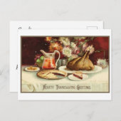 Vintag Hearty Erntedank Grußkarten Feiertagspostkarte (Vorne/Hinten)
