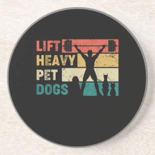 Vintag Heavy Hunde Hunde Hunde Fitness Getränkeuntersetzer