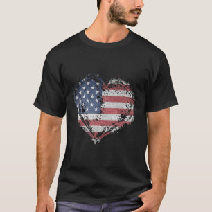 Vintag Heft Shirt American Flag Usa Patriotic 4t