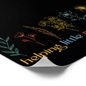 Vintag helfen, kleine Minds wachsen zu lassen Poster (Ecke)