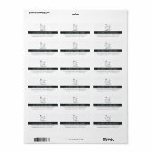 Vintag Hen | Landbetrieb Adressaufkleber (Vorne)