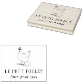 Vintag Hen | Landeisbetrieb Gummistempel (Stempel)