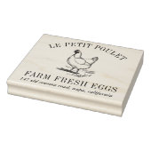 Vintag Hen | Name und Anschrift des Landbetriebs Gummistempel (Stempel)