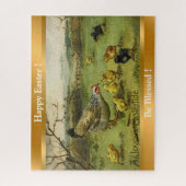 Vintag Hen Osterferien Puzzle (Vertikal)