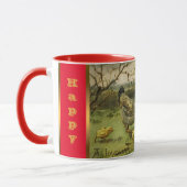 Vintag Hen Osterferien Tasse (Links)