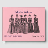 Vintag Hen Party Guestbook Gästebuch (Vorderseite)