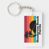 Vintag Henderson Beach Florida Schlüsselanhänger (Vorderseite)