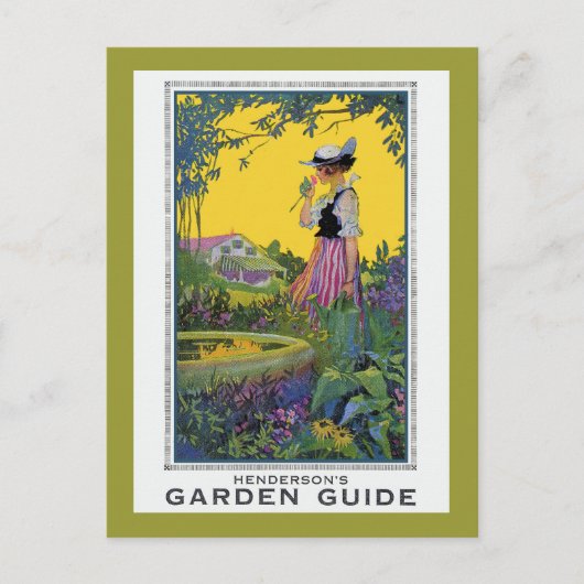 Vintag Henderson Garden Guide Postkarte (Vorderseite)