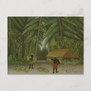 Vintag Henri Rousseau Banana Harvest Postkarte