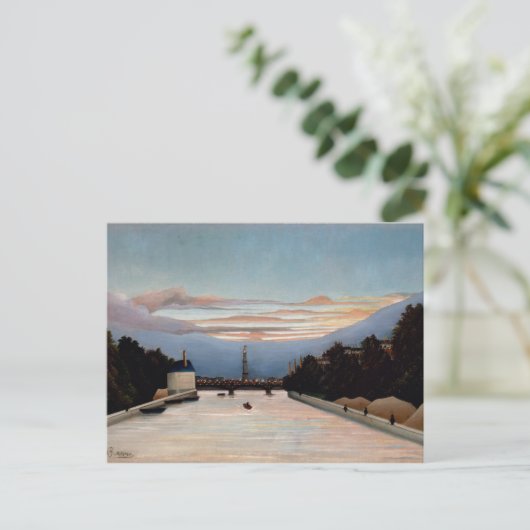 Vintag Henri Rousseau Der Eiffelturm Postkarte (Stehend Vorderseite)
