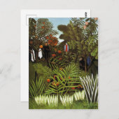 Vintag Henri Rousseau Exotische Landschaft Postkarte (Vorne/Hinten)