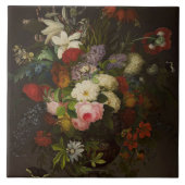 Vintag Henryka Beyer Blume Fliese (Vorderseite)