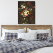 Vintag Henryka Beyer Blume Leinwanddruck (Insitu (Schlafzimmer))