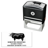 Vintag Hereford Bull Permastempel (Beispiel)