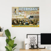 Vintag Herermann The Great Magic Poster (Heimbüro)