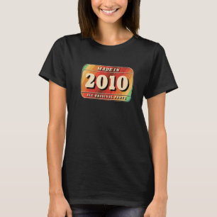Vintag hergestellt im Jahr 2010 Original-Teile-Liz T-Shirt