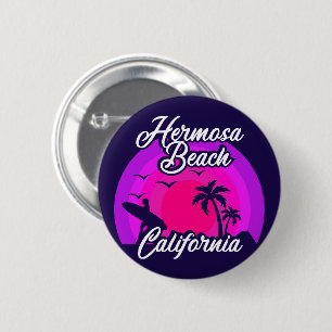 Vintag Hermosa Beach California Button