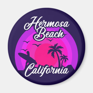 Vintag Hermosa Beach California Magnet