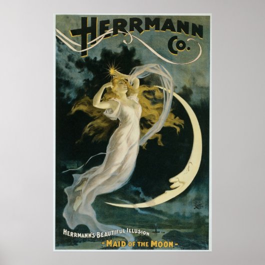 Vintag Herrmann Co Magic Poster (Vorne)
