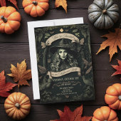 Vintag Hexe Gothic Viktorianisch Halloween Einladung