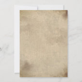 Vintag Hexe Viktorianisches gotisches Halloween-Pa Einladung (Rückseite)