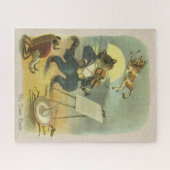 Vintag Hey Diddle Diddle Kinderzimmer Rhyme wieder Puzzle (Horizontal)
