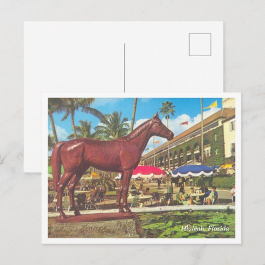 Vintag Hialeah Florida Postkarte (Vorne/Hinten)