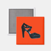 Vintag High Heel Pop Art Magnet (Vorderseite/Rückseite)