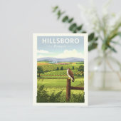 Vintag Hillsboro Oregon Postkarte (Stehend Vorderseite)