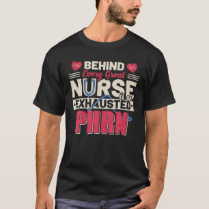Vintag hinter jeder großen Krankenschwester steckt T-Shirt