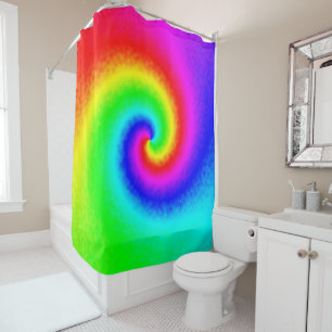 Vintag Hippie Boho Gefärbte Krawatte Psychedelic T Duschvorhang