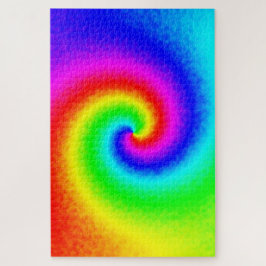 Vintag Hippie Boho Gefärbte Krawatte Psychedelic T Puzzle