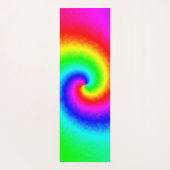 Vintag Hippie Boho Gefärbte Krawatte Psychedelic T Yogamatte (Rückseite)