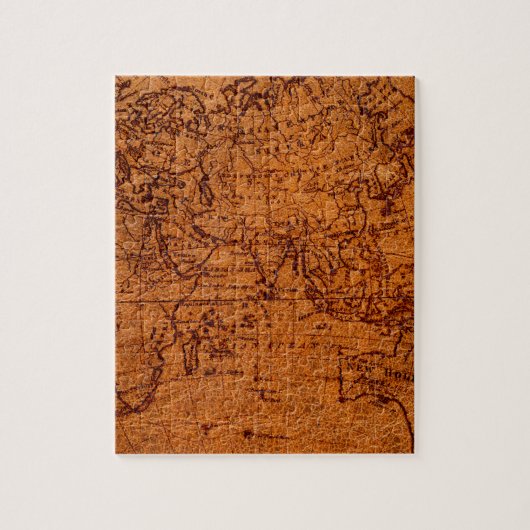Vintag Historische Karte der Osthalbkugel Puzzle (Vertikal)