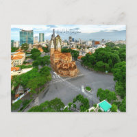 Vintag ho chi minh Vietnam Travel Water color