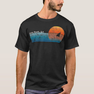 Vintag Hobie Beach Retro 80er Shark Fin Sunset T-Shirt