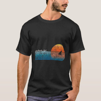 Vintag Hobie Beach Retro 80er Shark Fin Sunset T-Shirt