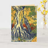 Vintag Hokusai japanische Grußkarten Karte (Gelbe Blume)