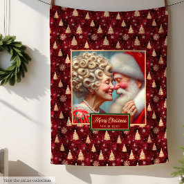 Vintag Holiday Blanket Gemütliches Weihnachtsfest Fleecedecke