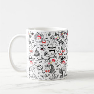 Vintag Holiday Cheer Retro Weihnachten Kaffeetasse