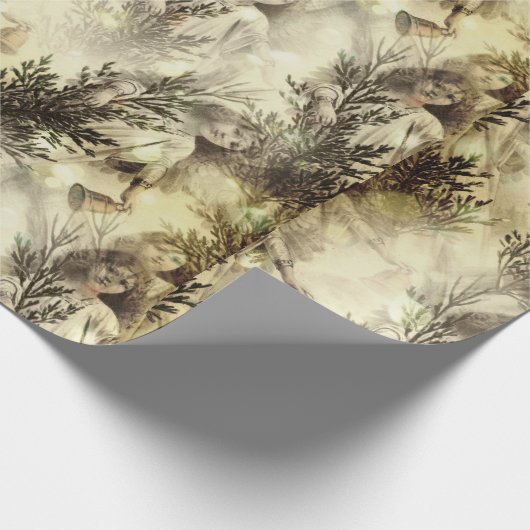 Vintag Holiday Niedlich Elegante Geschenkpapier (Ecke)