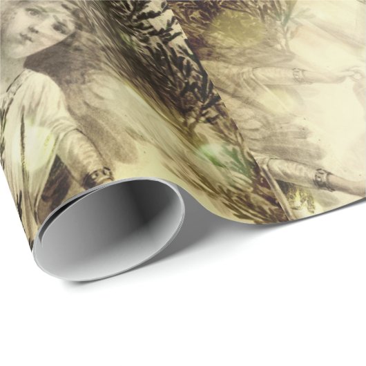 Vintag Holiday Niedlich Elegante Geschenkpapier (Rolleneckpunkt)