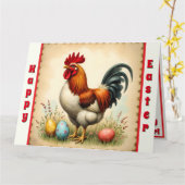 Vintag Holiday Trendy Ostersammlung Karte (Gelbe Blume)