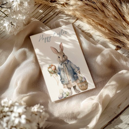 Vintag Holidays Bunny Feiertagspostkarte