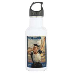 Vintag Holland Air Travel Edelstahlflasche