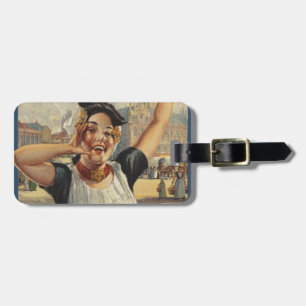 Vintag Holland Air Travel Gepäckanhänger