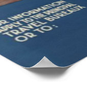 Vintag Holland Air Travel Poster (Ecke)