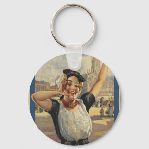 Vintag Holland Air Travel Schlüsselanhänger